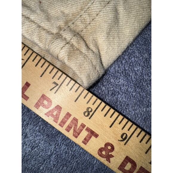 Vintage 90s Levis 550 Cream Baggy Relaxed Tapered Fit Orange Tab Mens Size 33x32 - Picture 9 of 9